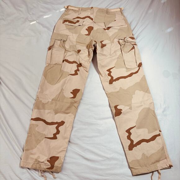 Vintage Desert Camo Heavy Cargo Carpenter Military Combat Pants Men’s Size 34x32 - Picture 1 of 6